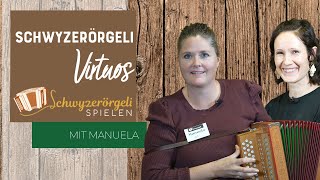 Schwyzerörgeli virtuos Manuela  Stöckmärcht im Alpenblick [upl. by Dewain]