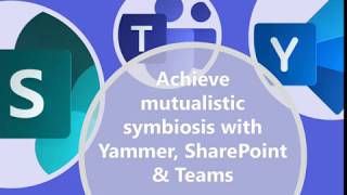 Achieve Mutualistic Symbiosis with Office365 Yammer SharePoint and MicrosoftTeams [upl. by Narej]