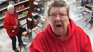 ANGRY GRANDMA CAUGHT STEALING [upl. by Eiddet701]