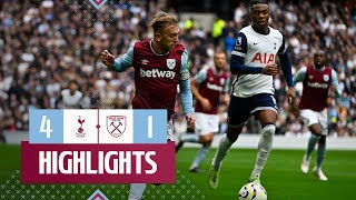 Tottenham Hotspur 41 West Ham  Premier League Highlights [upl. by Narat757]