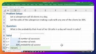 An Introduction to Excels BINOMDIST Formula [upl. by Varhol]