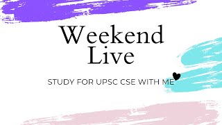 LIVE  Study for UPSC CSE with me  6hrs 5010  no mic BUT chat during breaks [upl. by Harneen272]