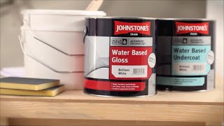 Johnstones Trade Paints Aqua Undercoat Satin and Gloss [upl. by Eelytsirk]