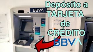 Como pagar mi tarjeta de crédito BBVA  BANCOMER en el cajero practicaja 🏧🏧 [upl. by Hutson]