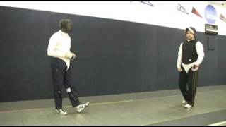 Epee Footwork Part 8  CounterAttack Number 2 in Depth [upl. by Attennyl230]