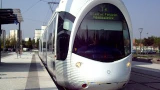 Lyon Citadis 302  Tram T4 en essais vers son retournement à Hôpital Feyzin Vénissieux [upl. by Northey]