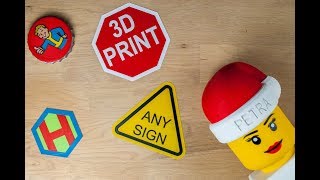 3D print any sign or shape on most 3D printers using multiple colours [upl. by Lad981]