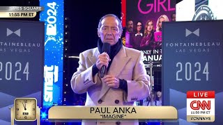 Paul Anka  Imagine New Years Eve Live 2024  CNN [upl. by Eruza]