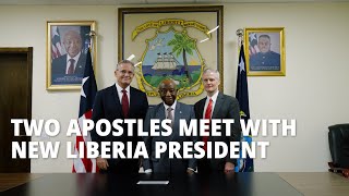 Apostles Meet With New Liberia President [upl. by Sarita]