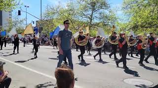 Evergreen Middle School Marching Band 2024Junior Lilac Parade [upl. by Teador228]