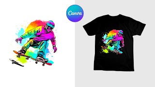 Creative TShirt Design Tutorial with Canva [upl. by Korrie]