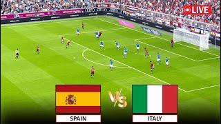 🔴LIVE  SPAIN vs ITALY I I Efootball Pes 2021 GAMEPLAY [upl. by Lomax]