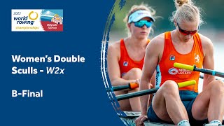 2023 World Rowing Championships  Womens Double Sculls  BFinal  Olympic Qualification [upl. by Ramalahs]