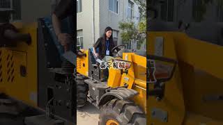 Farm forklift Fourwheel drive small forklift Save time labor and high efficiency shorts trending [upl. by Sydelle]