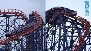 The Big One is TESTING  Blackpool Pleasure Beach PreSeason 2023 [upl. by Anivlem]