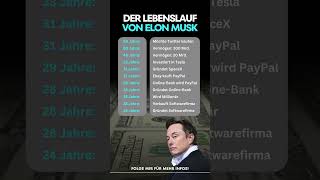 Der Lebenslauf von Elon Musk vermögensaufbau investieren [upl. by Tito]