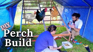 DIY Chicken Roost Ladder amp The Great Chicken Shuffle Begins [upl. by Bianchi]