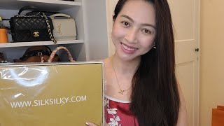 Silksilky Unboxing and Try On Real Silk piece  Silksilkycom [upl. by Raveaux]