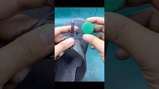 Plastic Bottle Cap To Repair Sliper😱🤔ytshorts lifehacks experiment shorts [upl. by Hardan927]