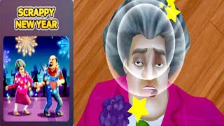 Scary Teacher 3D  New Update New Chapter New Levels  Scrappy New Year  Gameplay AndroidiOS [upl. by Atiugal384]