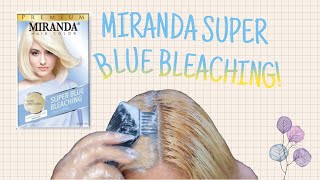 Tutorial Bleaching Rambut di Rumah  quotMIRANDA HAIR COLOR SUPER BLUE BLEACHINGquot [upl. by Ater]