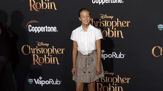 Aubrey AndersonEmmons quotChristopher Robinquot World Premiere Red Carpet [upl. by Ziana]