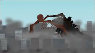 Godzilla vs Scylla  GxK animation [upl. by Eshman]