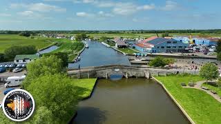 DRONE FOOTAGE over Potter Heigham Norfolk [upl. by Enimzzaj]