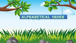 Alphabetical order based on first letter  English Grammar Class 1 [upl. by Rey]