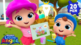 Lets Make it Pink Toy Car Makeover  Little Angel Kids Songs amp Nursery Rhymes [upl. by My]