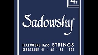 Sadowsky Blue Label Flatwound String Review [upl. by Irroc]