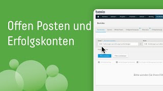 Offen Posten und Erfolgskonten mit bexio I bexioSupport [upl. by Aetnuahs]