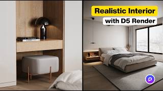 How To Create Realistic Interior in D5 Render [upl. by Anitsuj]