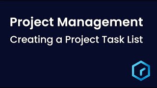 Tutorial  Project Management Creating a Project Task List [upl. by Mirielle]