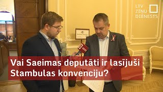 Vai Saeimas deputāti ir lasījuši Stambulas konvenciju [upl. by Kcorb]