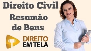 RESUMÃO de Bens  Art 79 ao 97 do Código Civil [upl. by Cox]