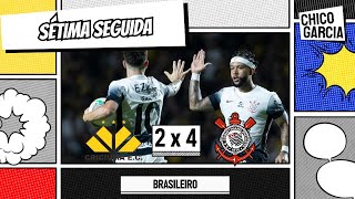 CRICIÚMA 2 X 4 CORINTHIANS TIMÃO VIRA O JOGOJOGA MUITO ROMERO ENTRA BEM E YURI GOLEADOR [upl. by Airotahs812]