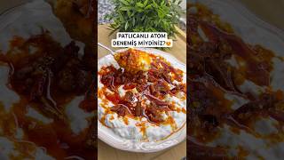 Patlıcanlı atom meze tarifi😍 mezetarifi shorts viral trend Malz yorumda👇👇 [upl. by Nosna403]