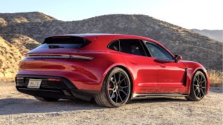 New Porsche Taycan GTS Sport Turismo 2022  New Electric Sound  Driving Specs and Details [upl. by Agripina336]