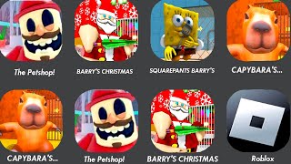 The Petshop SQUAREPANTS BARRYS PRISON ESCAPE CAPYBARASCHRISTMAS BARRYS PRISON RUN ROBLOX [upl. by Zetrac744]