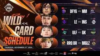 MATCH 4 ENG RESTREAMING M6 WILD CARD GROUP STAGE DAY 1 [upl. by Nav]