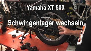 Yamaha XT500  Schwingenlager wechseln [upl. by Tierza]