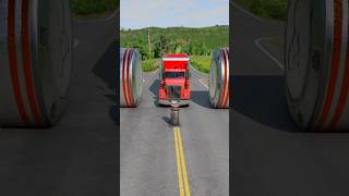 Mix Color Vehical Vs Giant Bollard Crashes beamng beamngdrive shorts [upl. by Nosa558]