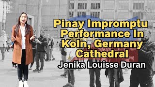 Filipina Stops and Sings Hallelujah In Köln Dome Germany  Jenika Louisse Duran [upl. by Selry259]