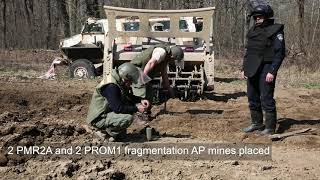 GCS200 tested by CROMACCTDT  AP AntiPersonnel mines [upl. by Foley]