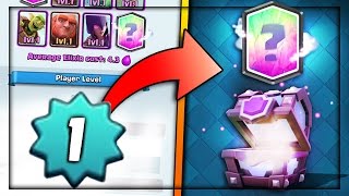 Clash Royale LEVEL 1 NOOB GETS LEGENDARY CARD LEGENDARY SUPER MAGICAL CHEST HUNT [upl. by Blaze]