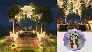 👉💕 Kiosco AESTHETIC para MinecraftDecoración para jardín🌿 FACIL [upl. by Bore465]