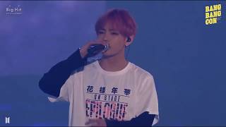 2016 BTS LIVE 화양연화 ON STAGE  EPILOGUE Taehyung cried while singing quotWhalien 52quot TT [upl. by Acceber214]