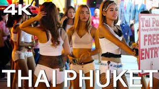 Patong Beach Thailand Phuket 4K Walk Nightlife [upl. by Hakim850]