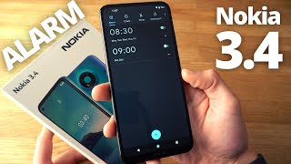 Nokia 34  How to Set up Alarm  Timer Stopwatch on your Phone  Change Alarm Volume [upl. by Traggat]